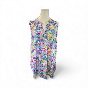 Dear Scarlett Sleeveless Floral Blouse – Size XL